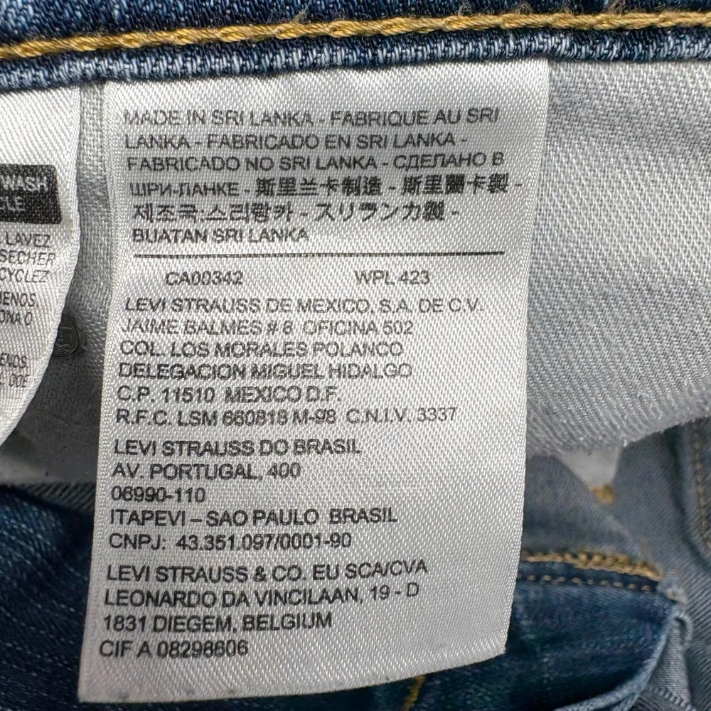 Levi's 514 Straight Fit Jeans Men 33x34 Blue Zip Fly Denim Good Condition